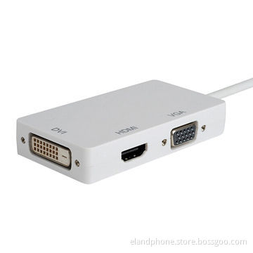 Mini Display-port 3-in-1 Mini DP to DVI/VGA/HDMI Adapter for MacBook